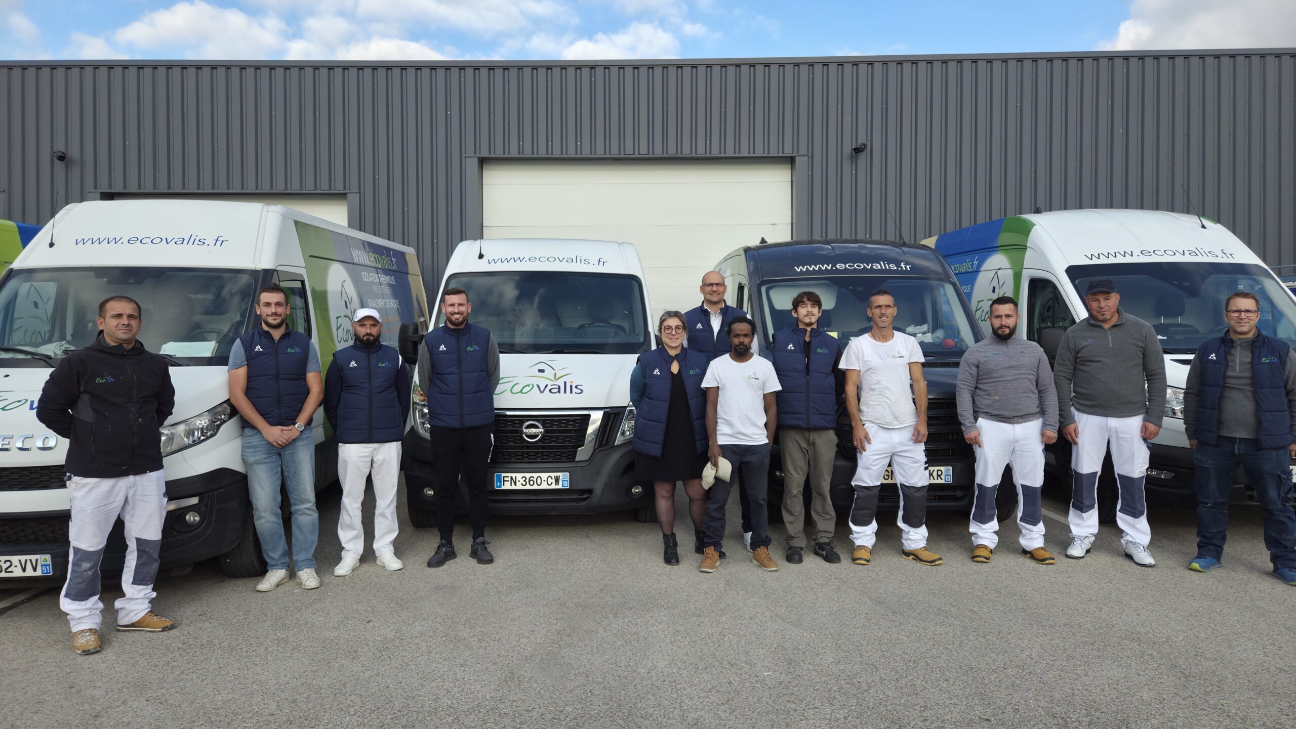 Équipe Ecovalis sur chantier