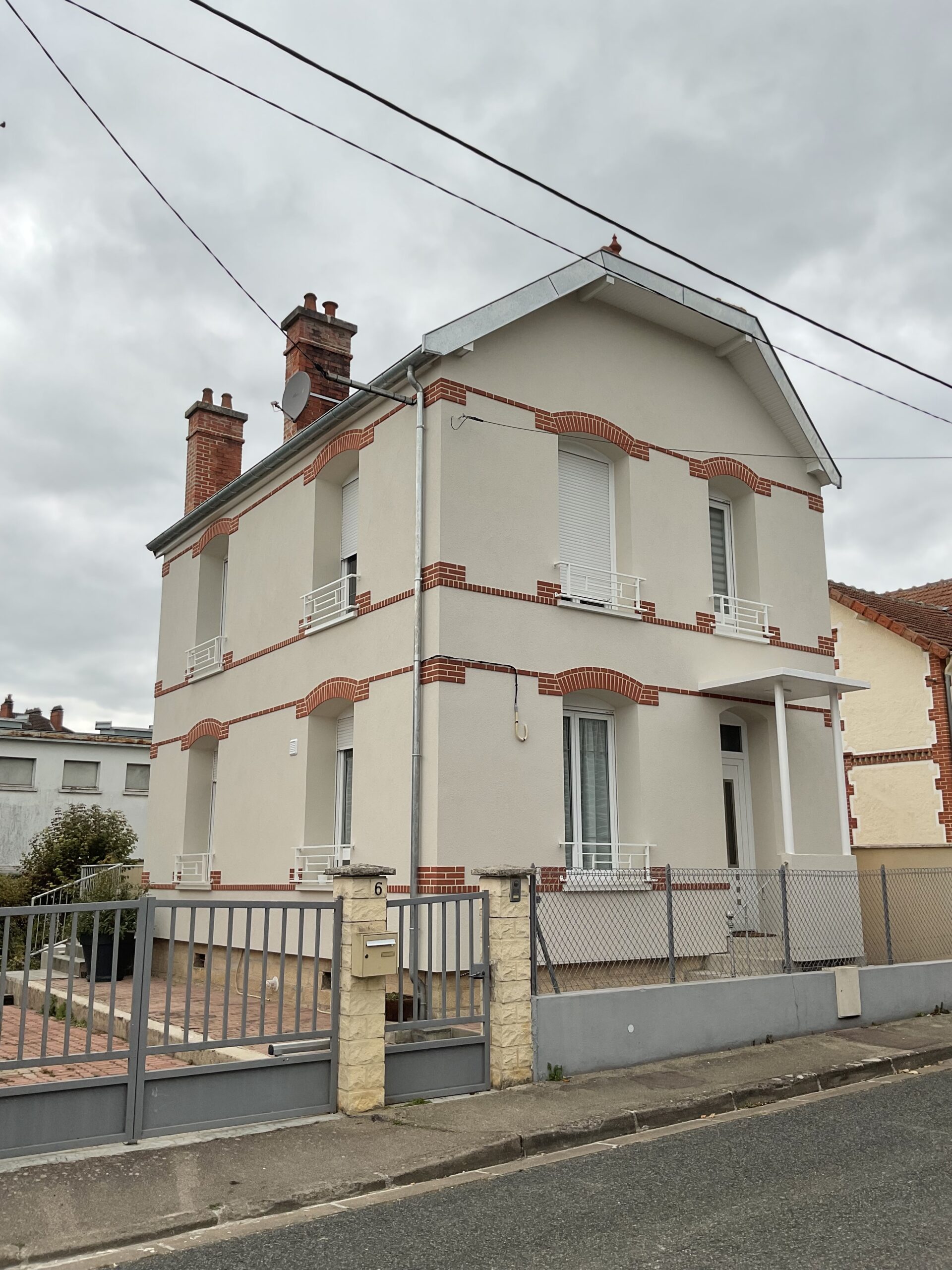 Façade après isolation extérieure