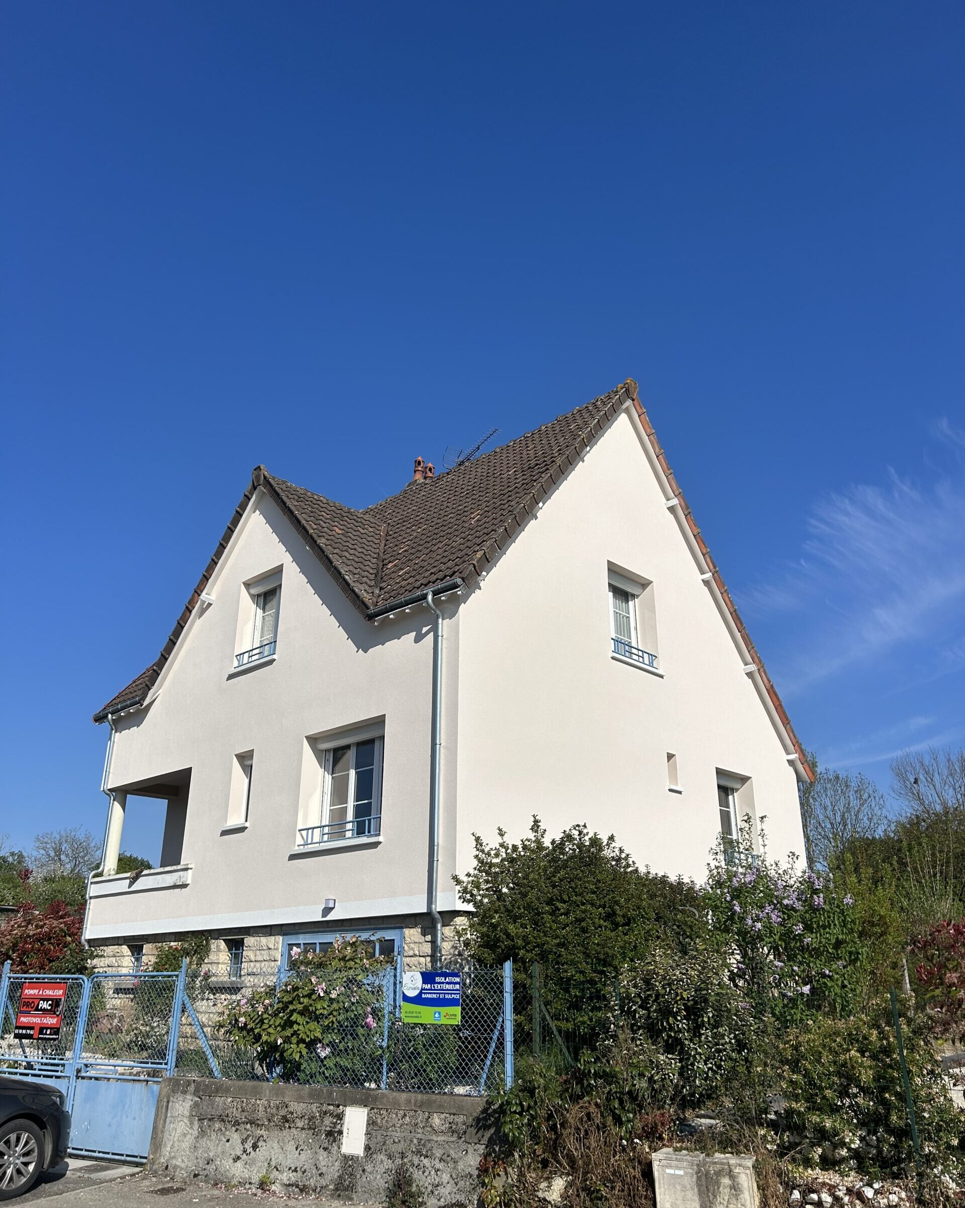 Façade après isolation extérieure